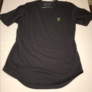 Monster Energy Black Scallop T - Shirt - Authentic